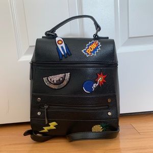 Small backpack with patches